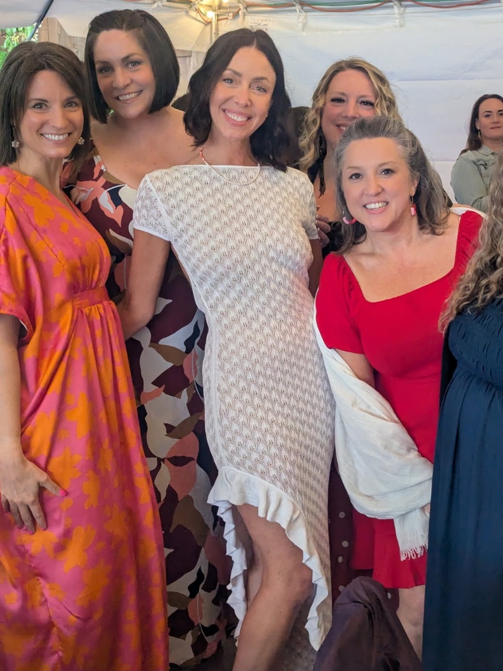 White Textured Ruffle-Hem Maxi Dress - Picture 2 of 5